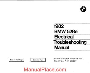 1982 bmw 528e electrical troubleshooting manual page 1