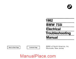 1982 bmw 735i electrical troubleshooting manual page 1