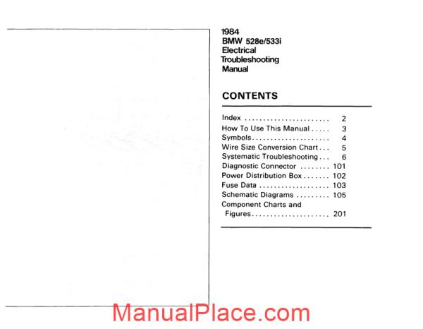 1984 bmw 528e 533i electrical troubleshooting manual page 3