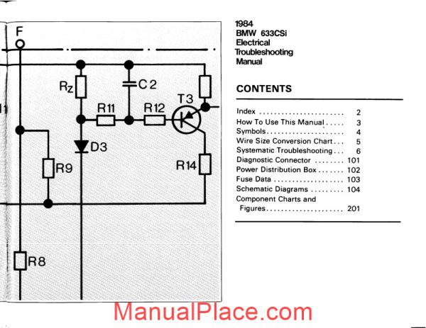 1984 bmw 633csi electrical troubleshooting manual page 3