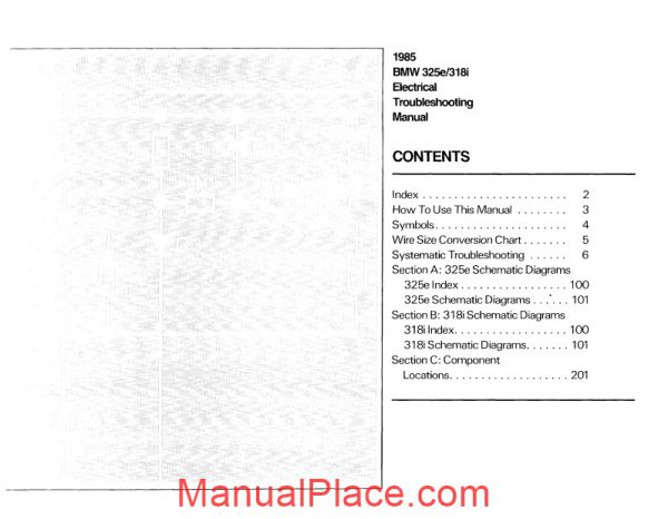 1985 bmw 318i 325e electrical troubleshooting manual page 3