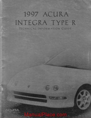 1997 acura integra type r technical information guide page 1