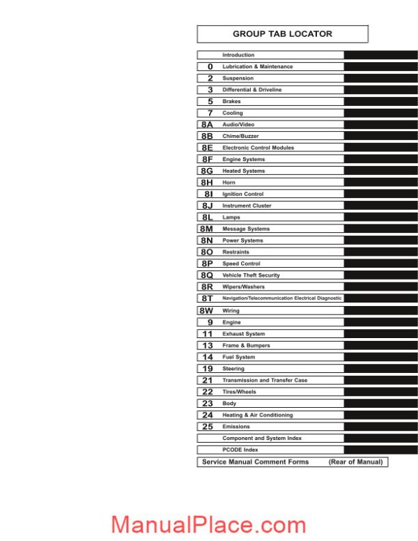 2004 dodge durango service manual page 1