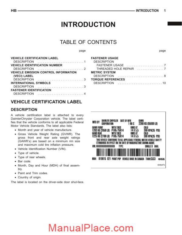 2004 dodge durango service manual page 2