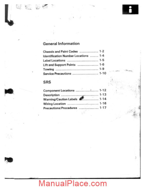 acura honda nsx 91 service manual page 3