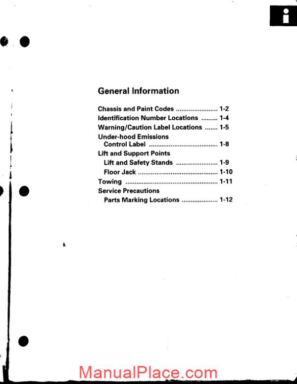 acura integra 1998 service manual page 3