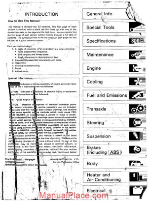 acura integra da9 db1 db2 93 service manual page 1