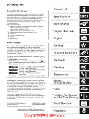 acura rsx 2002 2006 service repair manual page 1