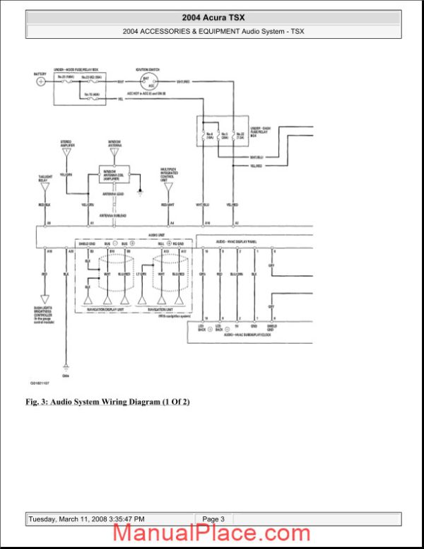 acura tsx 2003 2008 audio system service repair manual page 3