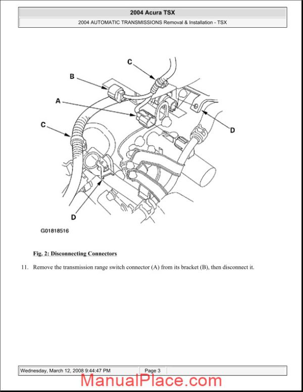 acura tsx 2003 2008 automatic transmission removal and installation page 3