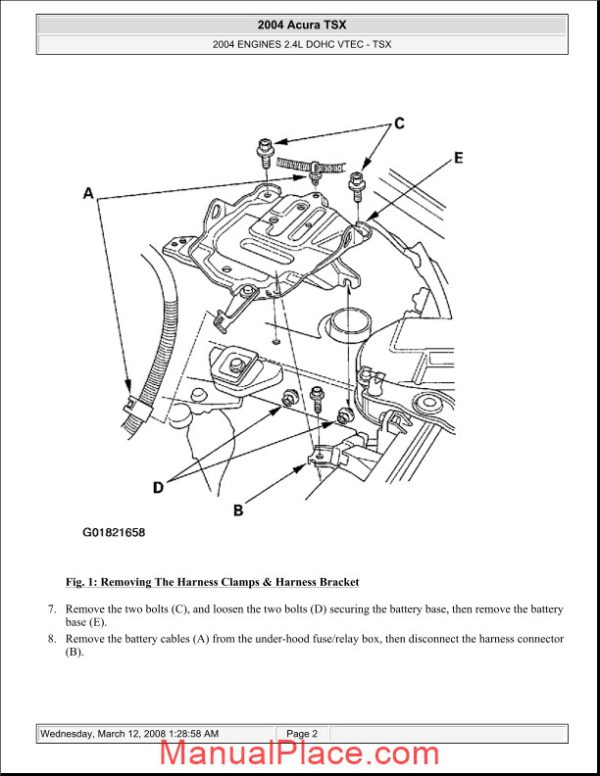 acura tsx 2003 2008 engine 2400cc vtec page 2