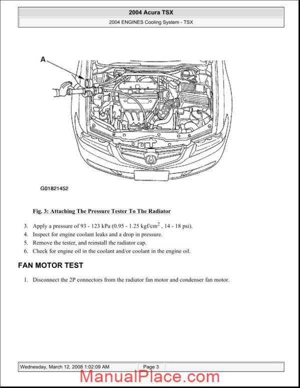 acura tsx 2003 2008 engine cooling system page 3