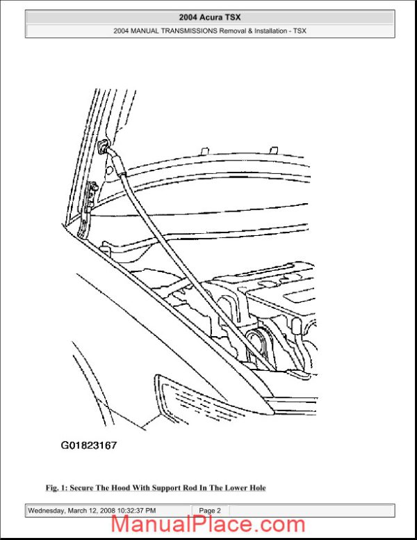 acura tsx 2003 2008 manual transmission removal and installation page 2