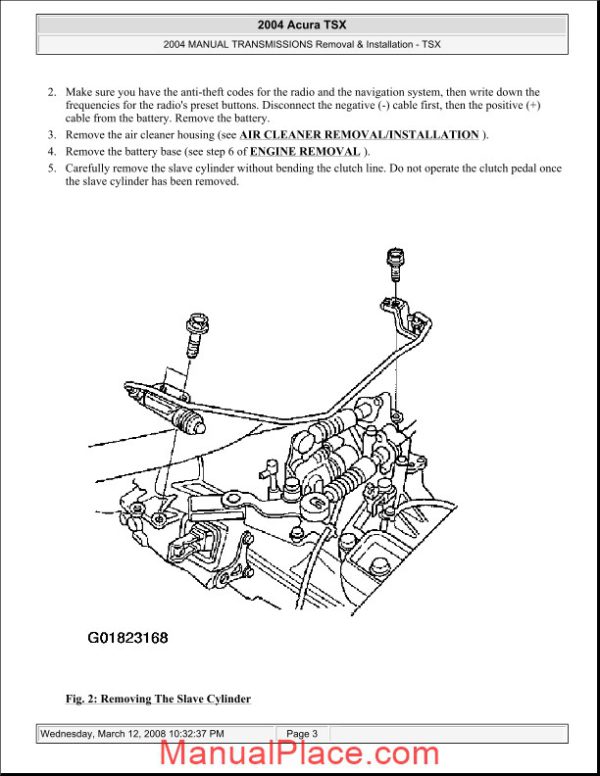 acura tsx 2003 2008 manual transmission removal and installation page 3