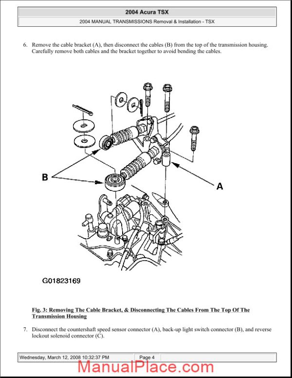 acura tsx 2003 2008 manual transmission removal and installation page 4