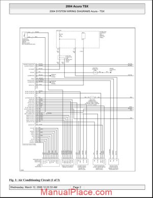 acura tsx 2003 2008 system wiring diagrams page 1