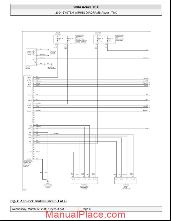 acura tsx 2003 2008 system wiring diagrams page 4