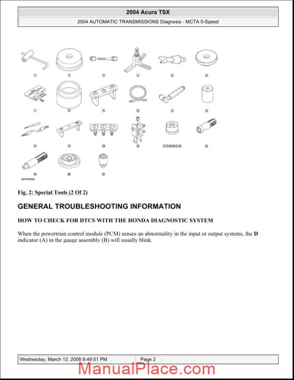 acura tsx 2003 2008 transmission diagnosis page 2