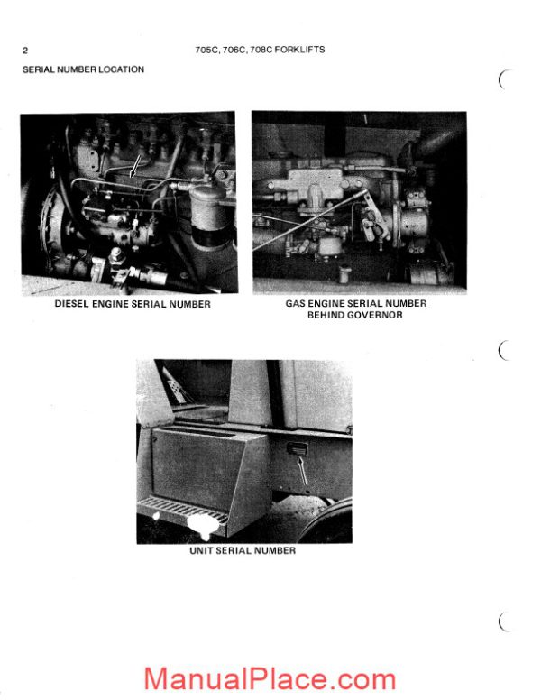 allis chalmers 705c 706c 708c forklift parts catalog page 3