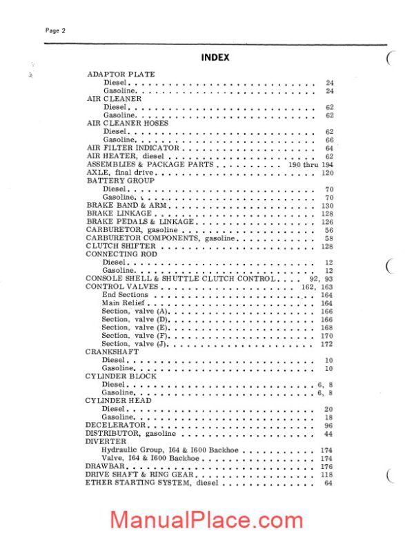 allis chalmers h4 hd4 crawler tractors parts catalog page 4