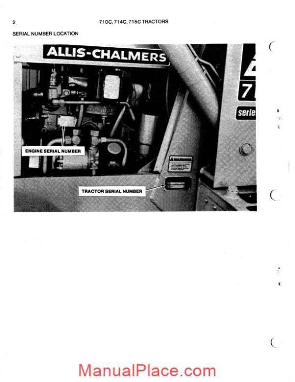 allis chalmers light industrial 710c 714c 715c sn 3301 7217 parts catalogue page 3