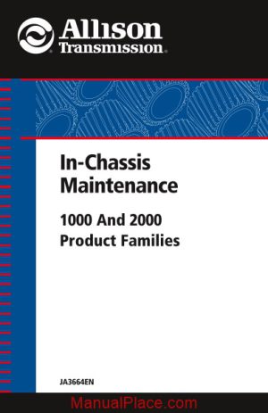 allison 1000 2000 product families in chassis maintenance page 1