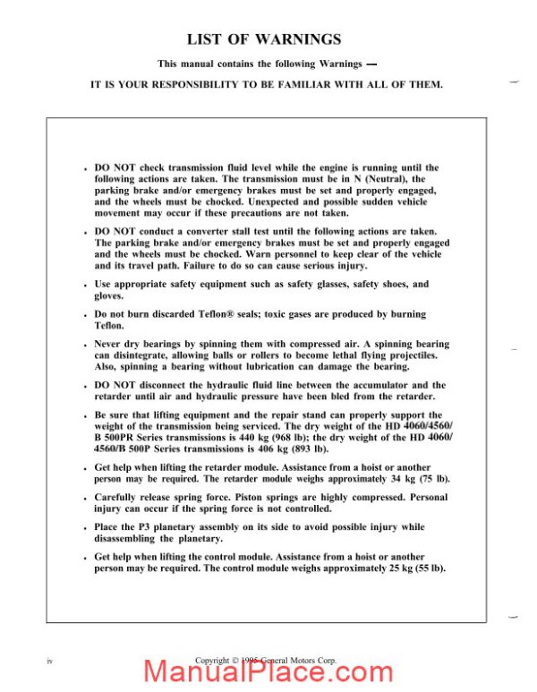 allison transmission sa2457b 1999 service manual page 4