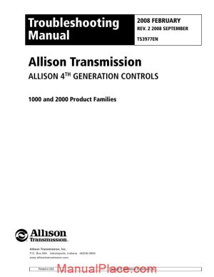 allison transmission ts3977en 1000 2000 troubleshooting manual page 1