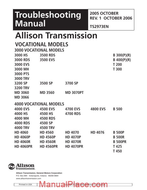 allison troubleshooting manual wtec iii page 2