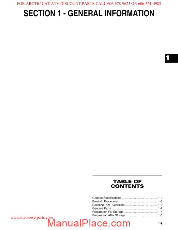 arctic cat 2006 dvx 400 service manual page 3