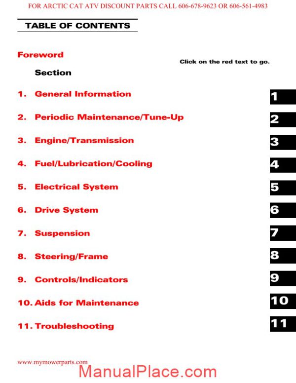 arctic cat 2007 prowler service manual page 2