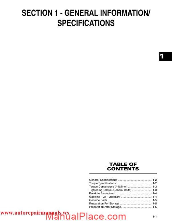 arctic cat 2008 366 service manual page 3