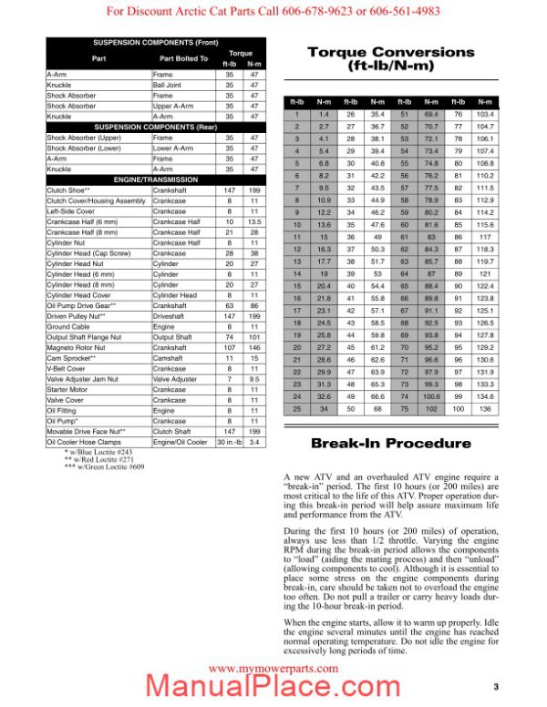 arctic cat 2011 366se 366 se service manual page 4