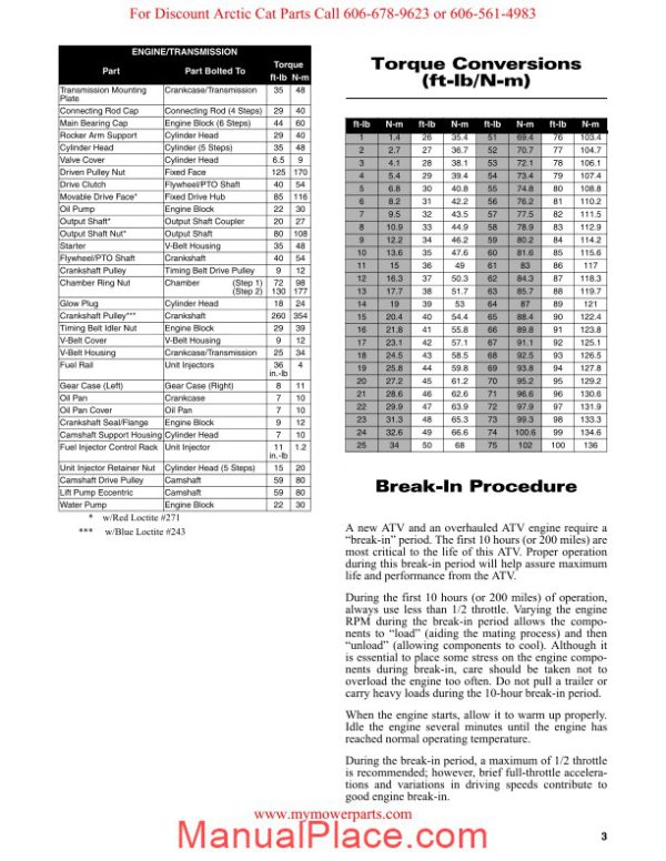 arctic cat 2011 700 diesel sd service manual page 4