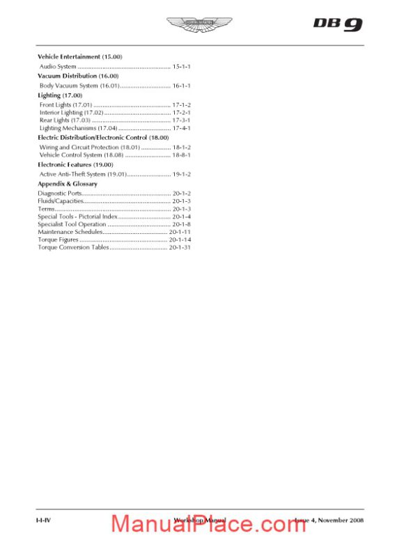 aston martin workshop repair manual 2005 2006 2007 2008 2009 2010 page 4