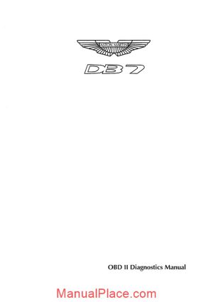 astron martin obdii diagnostics manual page 1