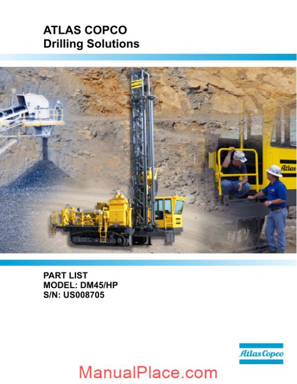 atlas copco dm45 parts catalog page 1