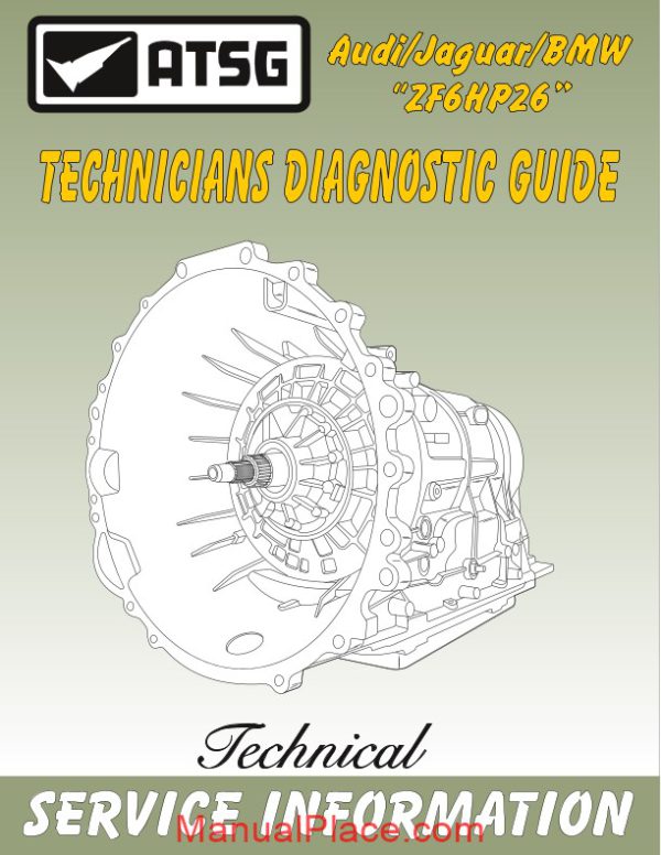 atsg transmission 6hp26 tg technical service page 1