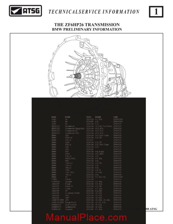 atsg transmission 6hp26 tg technical service page 3