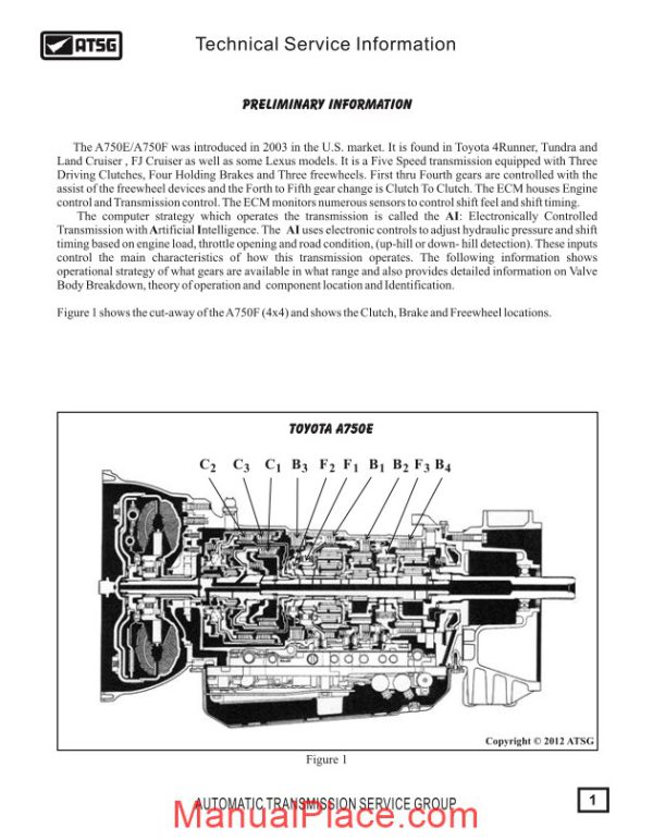 atsg transmission a750e technical service page 2