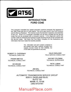 atsg transmission vcd4e technical service page 1
