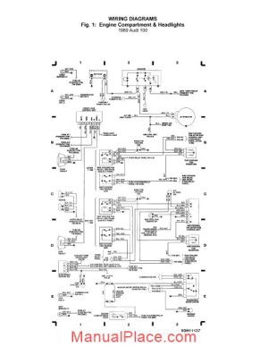 audi 100 1989 wiring diagram page 1