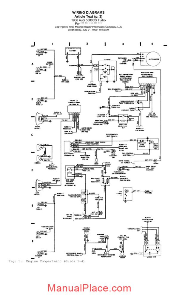 audi 200 86 wiring diagram page 3