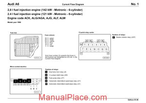 audi a6 1998 wiring diagram page 1