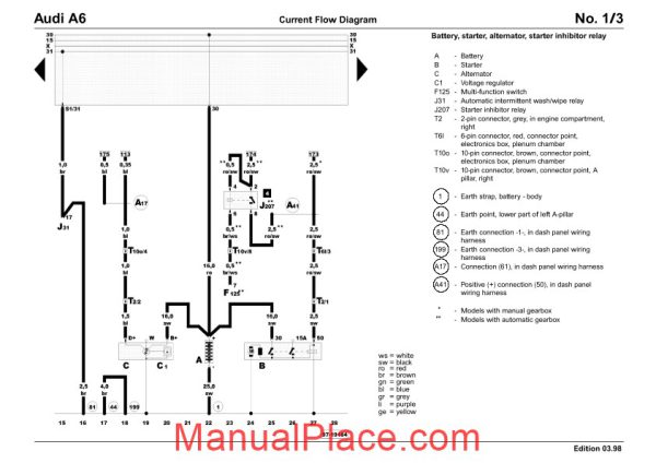 audi a6 1998 wiring diagram page 4