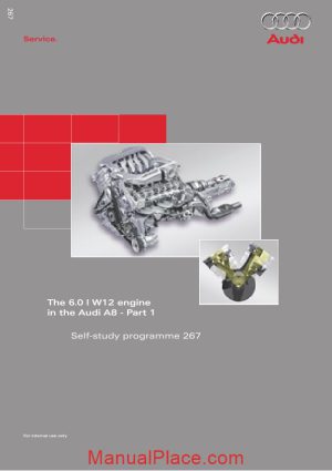 audi a8 self study book 267 the 6 0l w12 engine in the part 1 page 1
