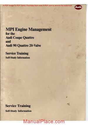 audi mpi engine management service training page 1