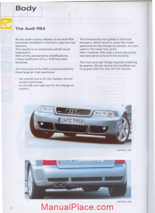 audi rs4 training guide page 4