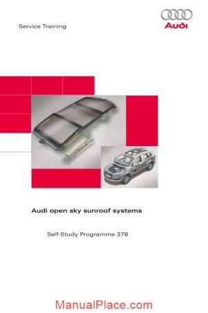 audi service training open sky roof system page 1