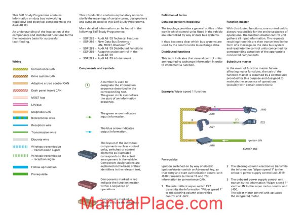 audi ssp 287 audi a8 03 electrical components page 2